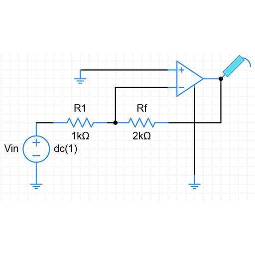 Inverting op-amp circuit